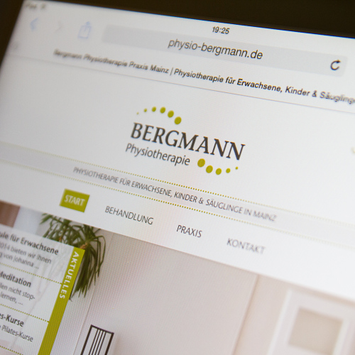 Bergmann Physio Website Tablet