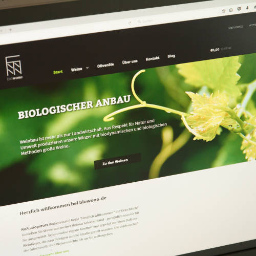 Biowono Website Desktop